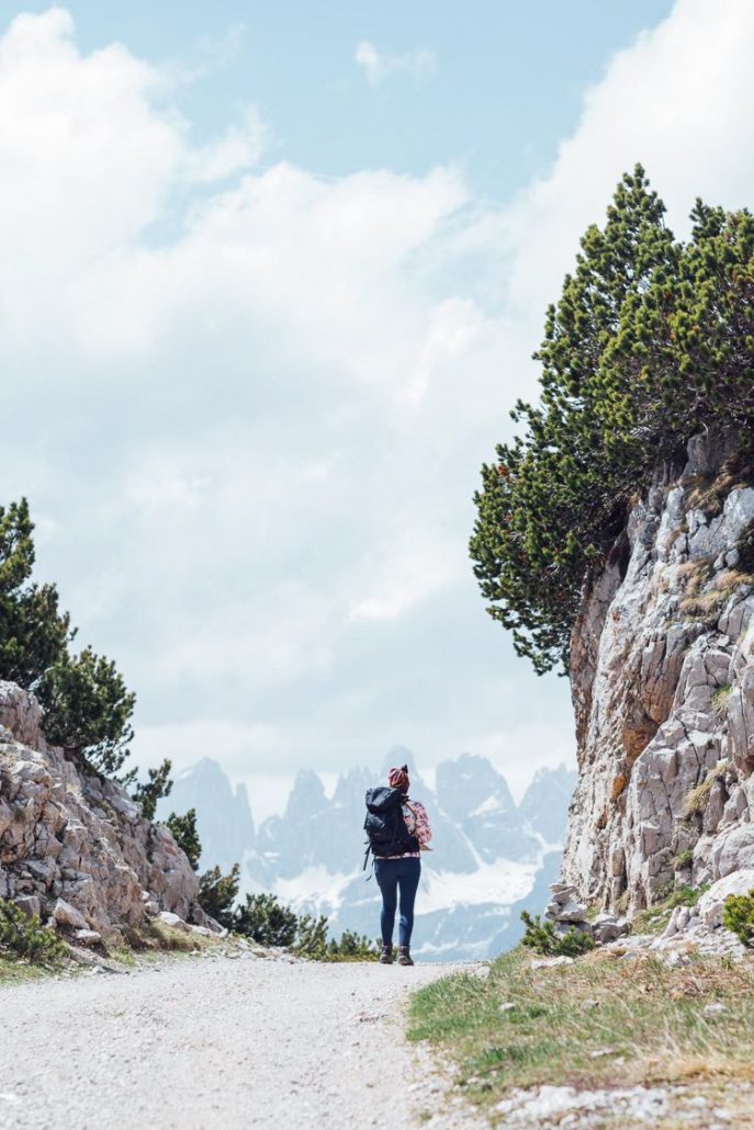 Hiking to Rifugio Albi de Mez on the Paganella Mountains in Trentino Italy