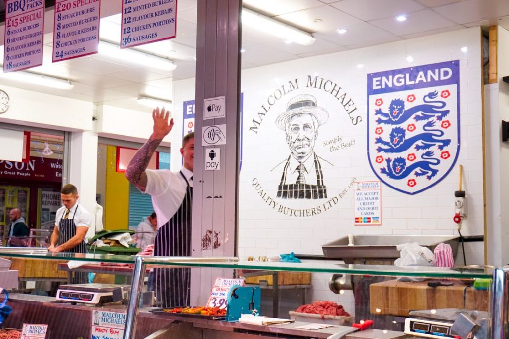 Malcolm Michaels Butchers in Leeds Kirkgate Market