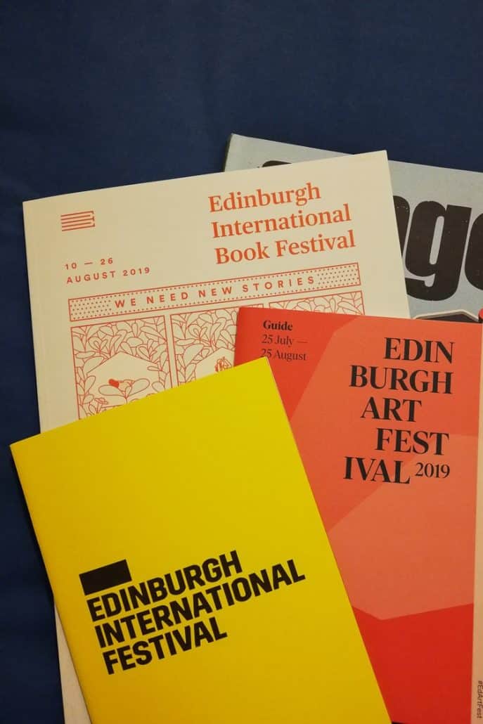 Edinburgh Festival programme brochures