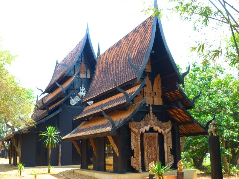 The Black Temple Chiang Rai Thailand Entrance