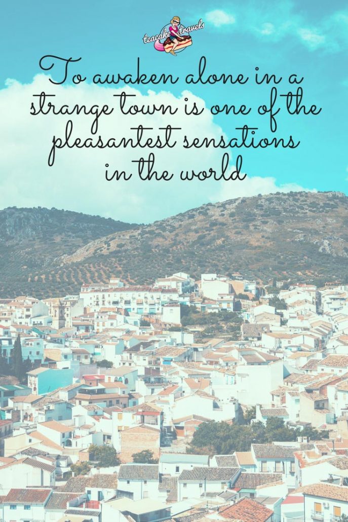 Inspirational solo female travel quotes about traveling alone